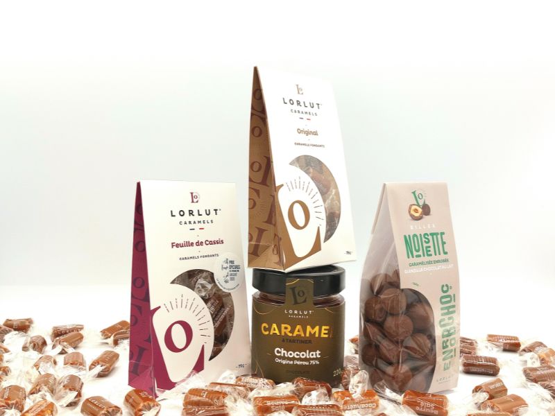 Caramels & Chocolat : Caramels Fondants, Caramel à Tartiner au Chocolat & Noisettes au Gianduja ou Amandes au Chocolat Noir