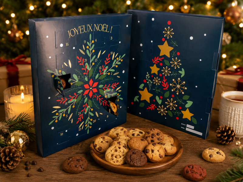 Calendrier de l'Avent Cookie artisanal Pierre & Tim — Ici Présent, 1ère édition limitée