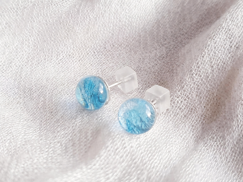 Clous d'oreilles Lagon Lumière