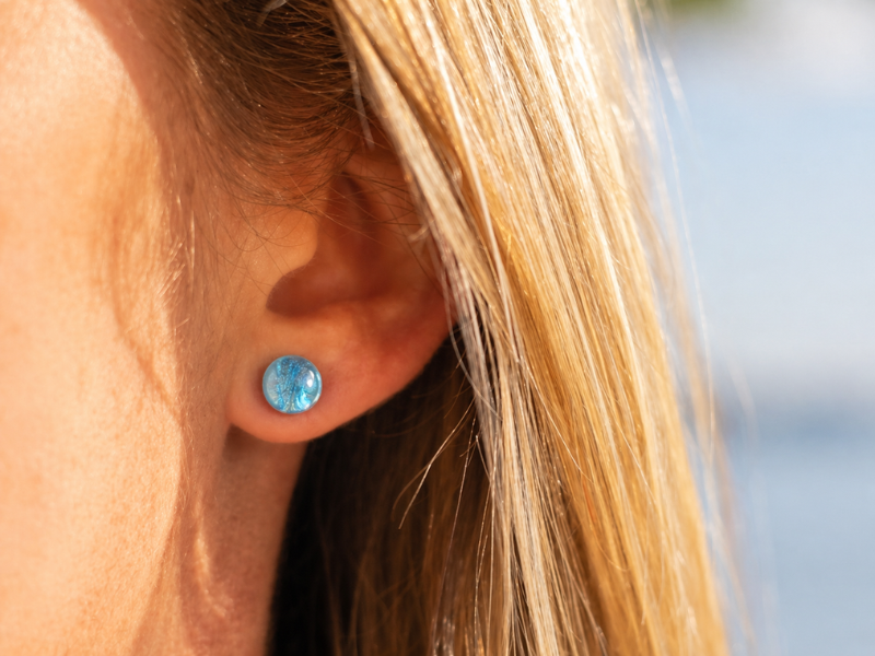 Clous d'oreilles Lagon Lumière