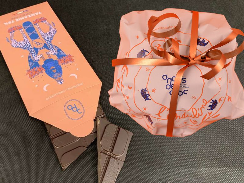 Onduline, Brioche à La Praline – Médaille d’Argent  Tablette Tanzanie 75% noir