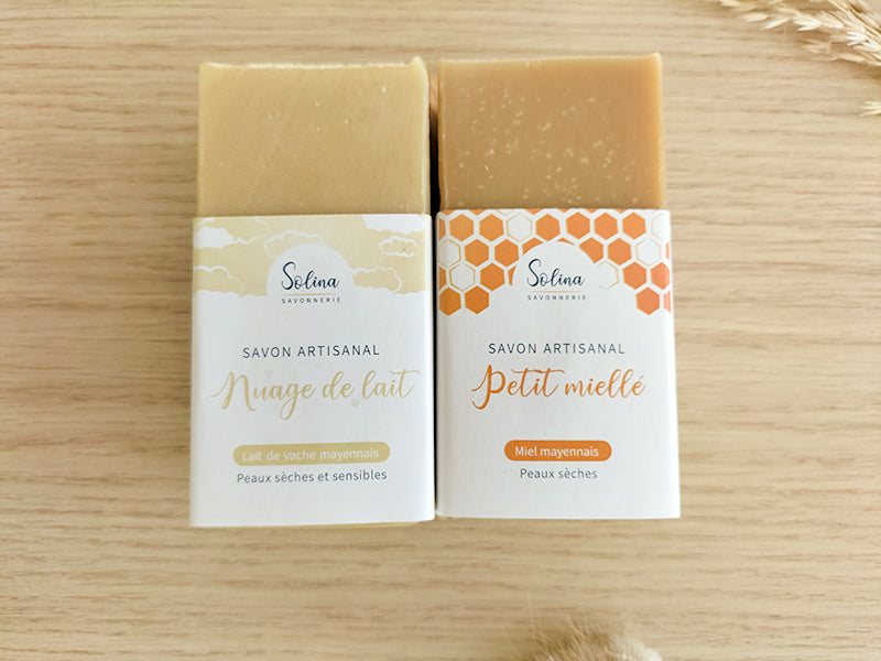 Coffret 4 savons, 1 shampoing, 1 déo, 1 baume chantilly de karité, 1 porte savon