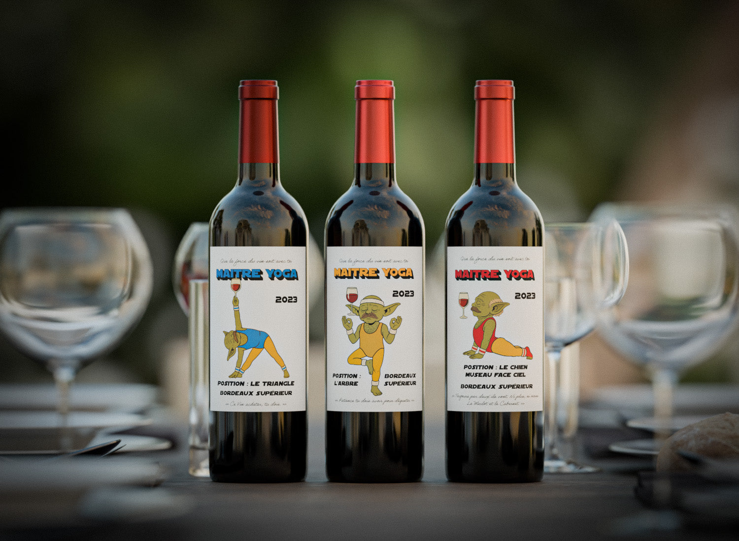 Coffret vin Maitre Yoga – Bordeaux Supérieur
