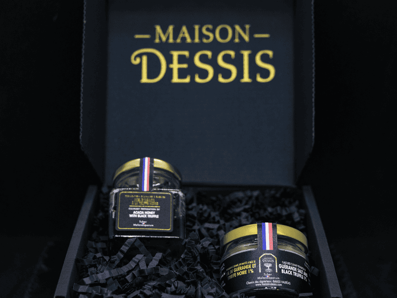 Coffret Duo Truffes : Sel de Guérande et Miel D'Acacia