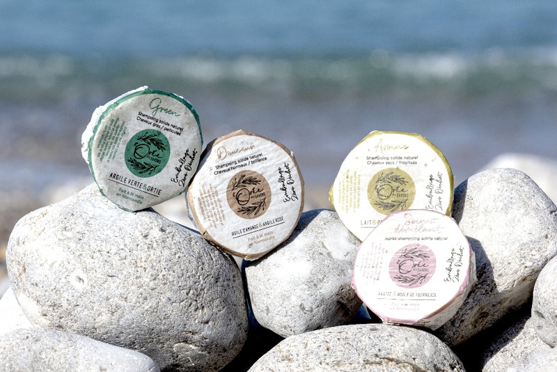 Coffret Amande huile d'amande douce, savon, shampoing et après-shampoing solide