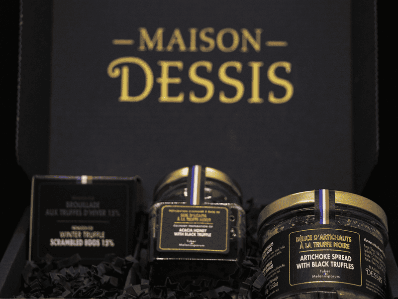 Coffret Trio Truffes : Brouillade, Miel d'Acacia et Tartinable Artichaut