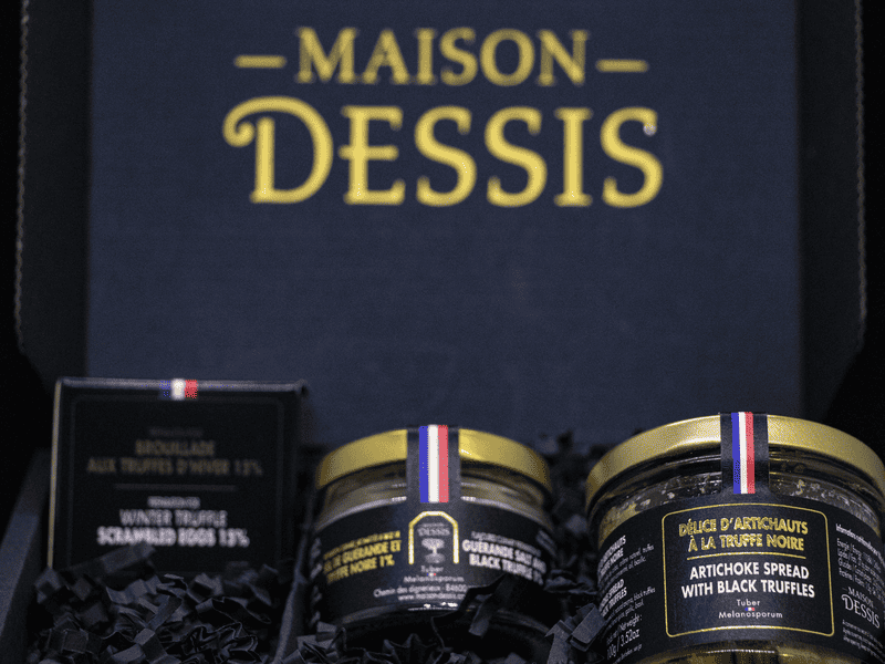 Coffret Trio Truffes : Brouillade, Sel de Guérande et Tartinable Artichaut