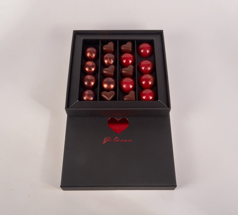 Coffret Saint Valentin boite de 16 Chocolats