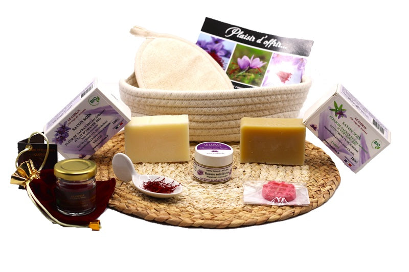 Coffret Les bains de Cléopâtre aux Fleurs de Safran BIO