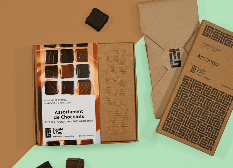 Coffret assortiment & Tablette de chocolat 270g