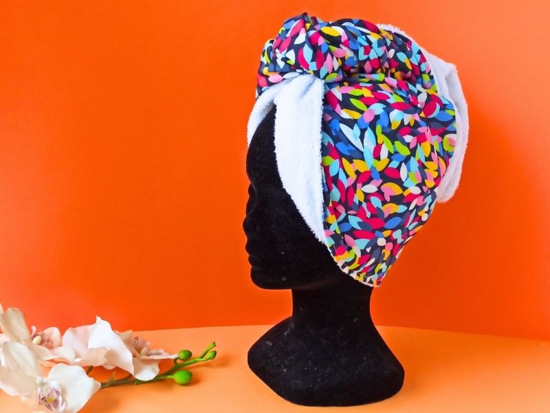 Serviette -Turban pour cheveux