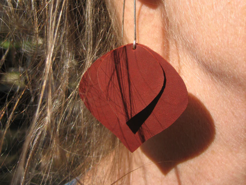 Boucles d'oreilles en cuir