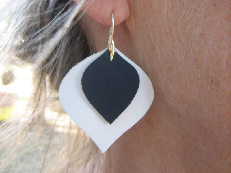 Boucles d'oreilles en cuir
