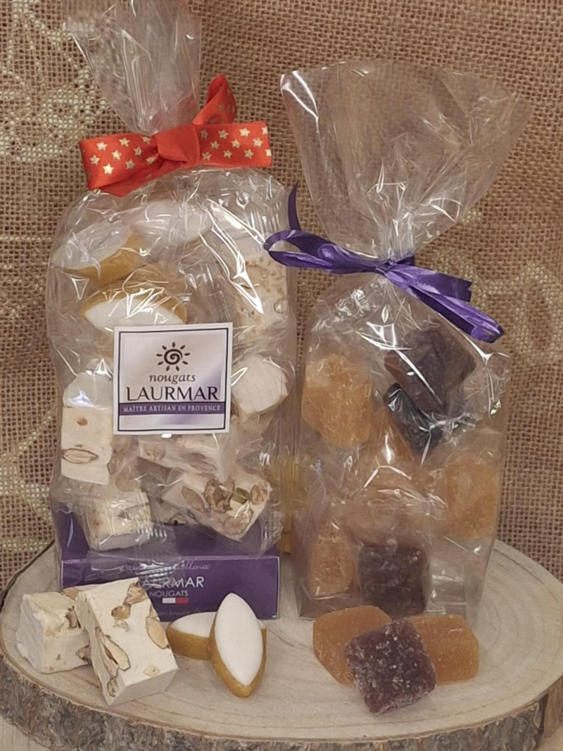 Assortiment de nougats, chocolats et calissons
