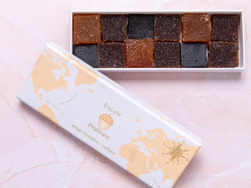 Coffret Gourmand chocolats, pralinés et pâtes de fruits