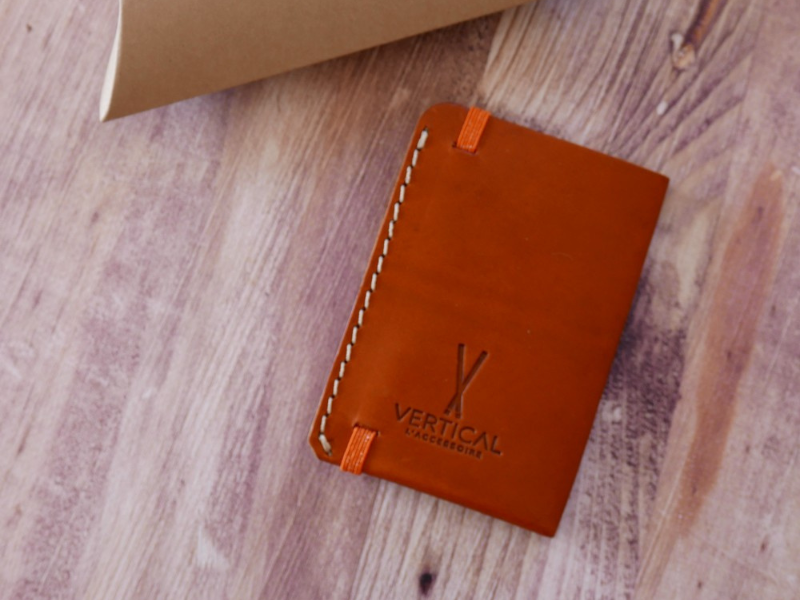 Portefeuille en cuir véritable