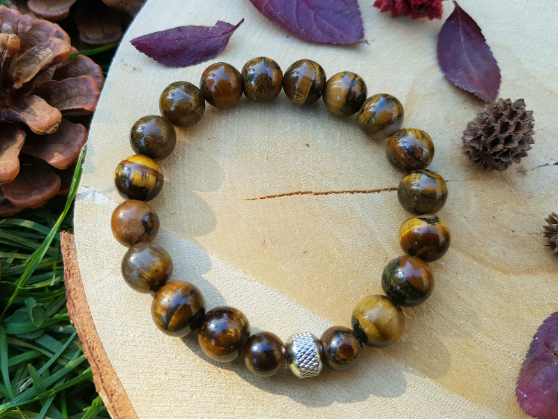 Bracelet homme en perles naturelles