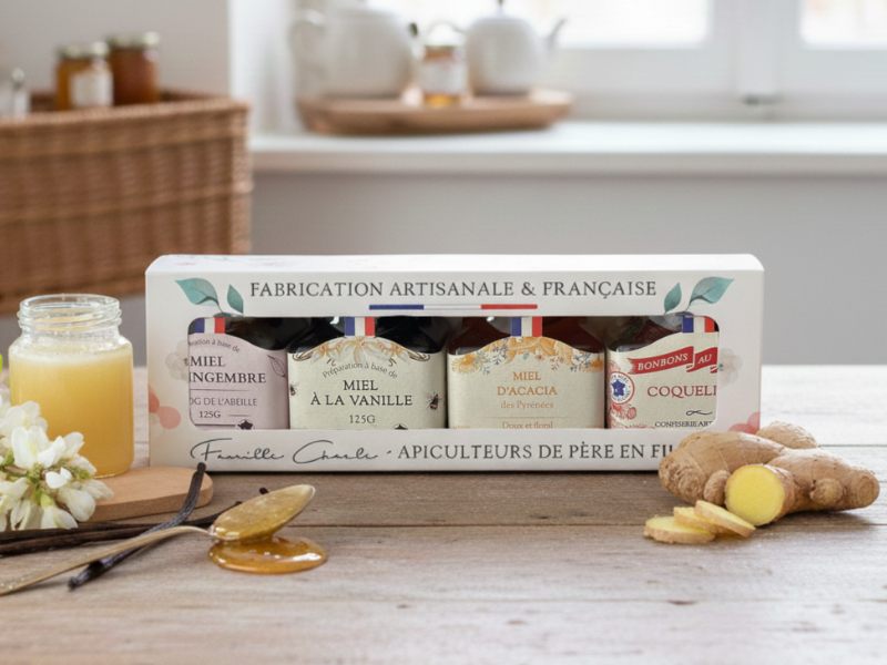 Coffret 4 Miels Français