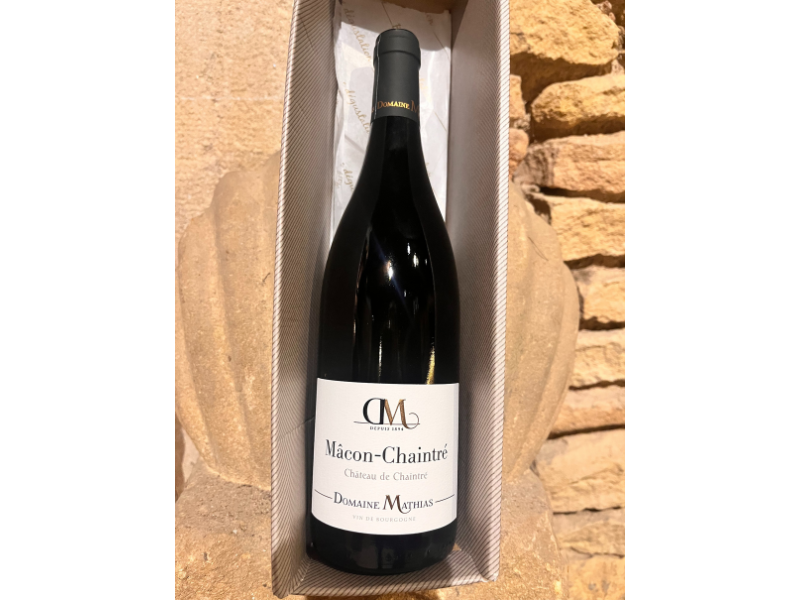 Coffret vin de Bourgogne 1 bouteille de blanc Mâcon-Chaintré Château de Chaintré