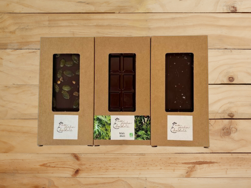 Coffret 3 tablettes de chocolats Bio