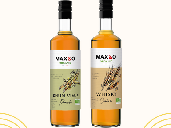 Max&O vieilli - Whisky et Rhum ambré BIO et Français
