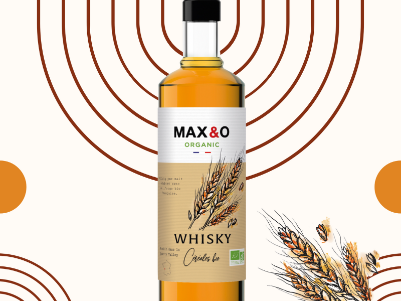 Max&O vieilli - Whisky et Rhum ambré BIO et Français