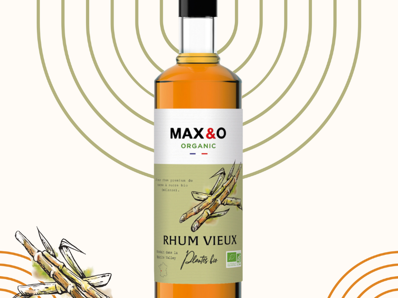 Max&O vieilli - Whisky et Rhum ambré BIO et Français