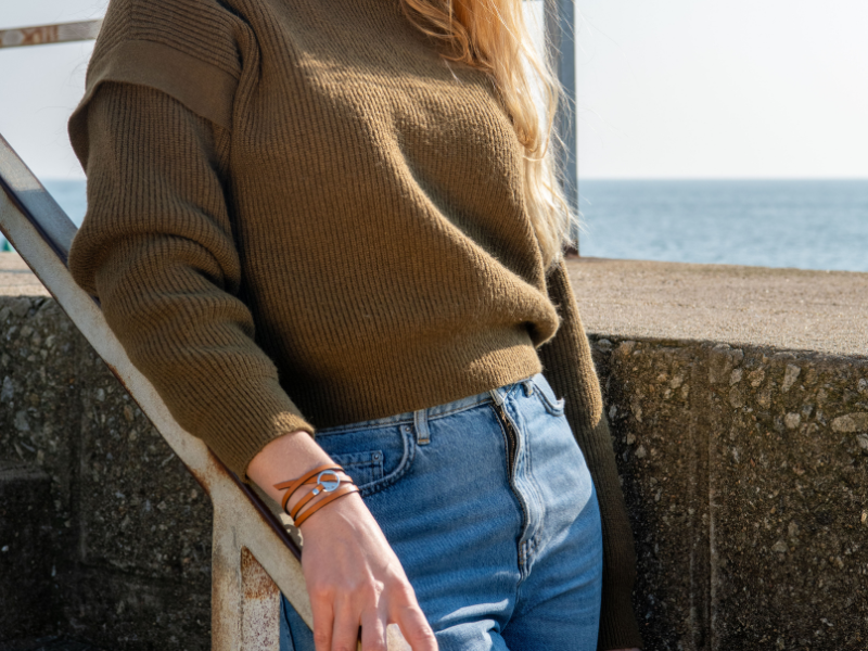 Bracelet Lanière en cuir 3 tours