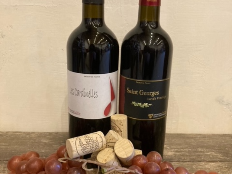 Coffret vin du Languedoc 2 bouteilles rouge IGP Coteaux d’Ensérune
