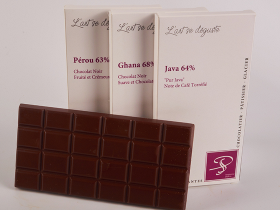 3 tablettes de chocolat noir grand cru