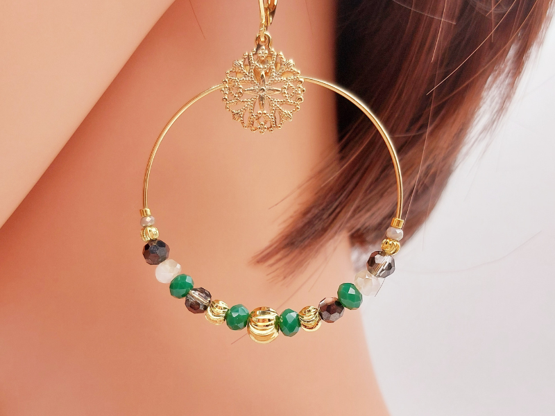 Créoles dentelle de Jeanne