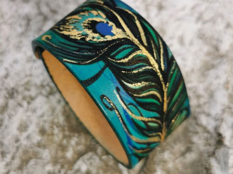 Bracelet Plume de paon