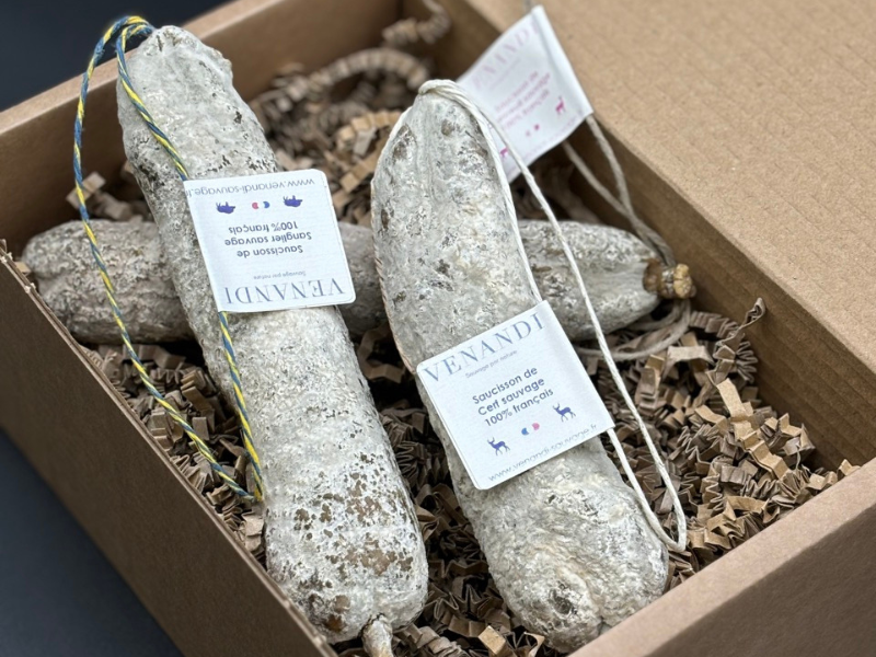 Trilogie de saucissons de gibier