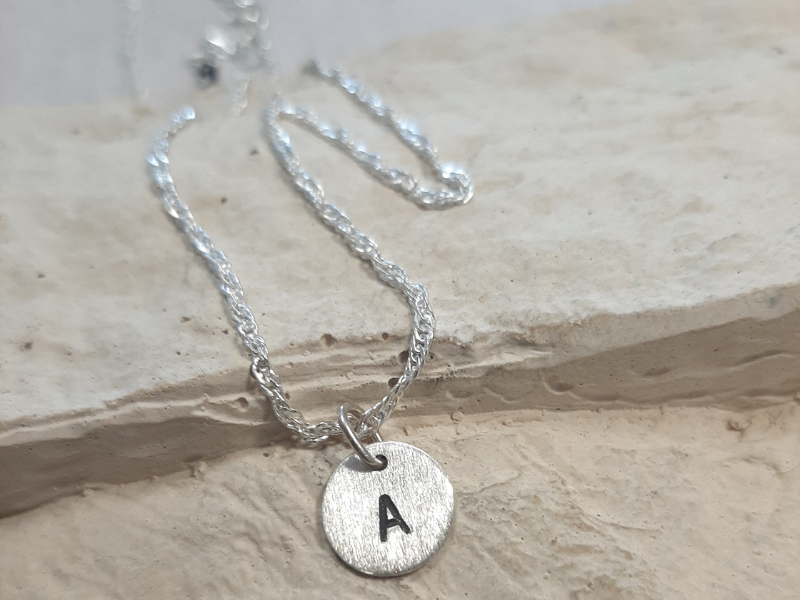 Collier Lettre Personnalisable en Argent 925