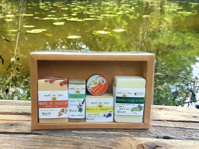 Coffret Baume, Savons et Shampoing Kraft