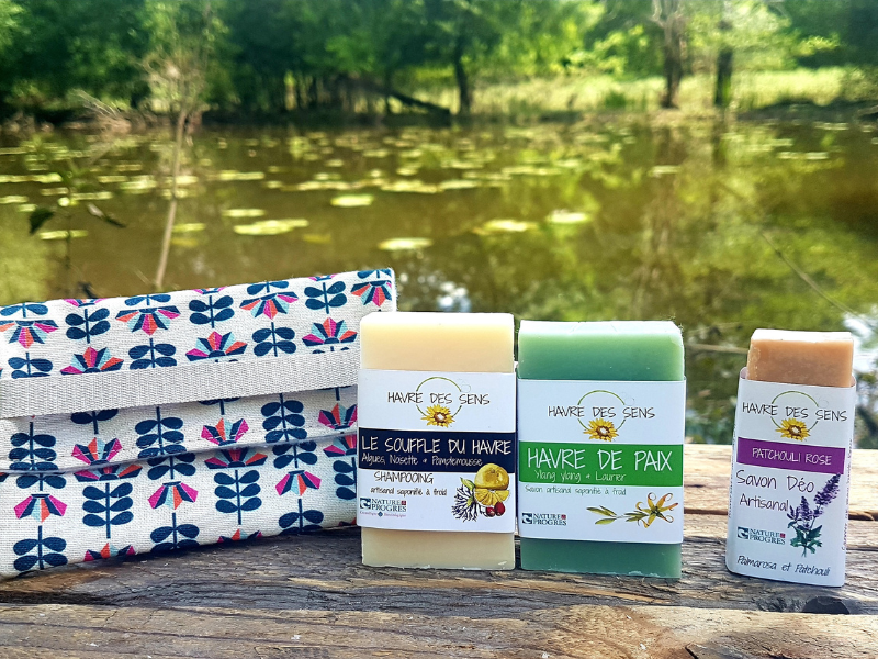 Coffret Savons, Shampoing et Pochette