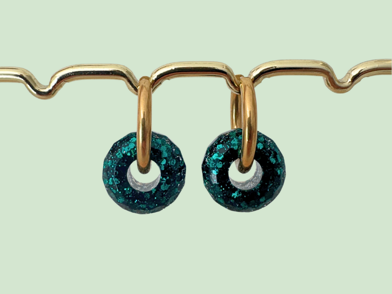 Boucles d'oreilles Boules Pailletées