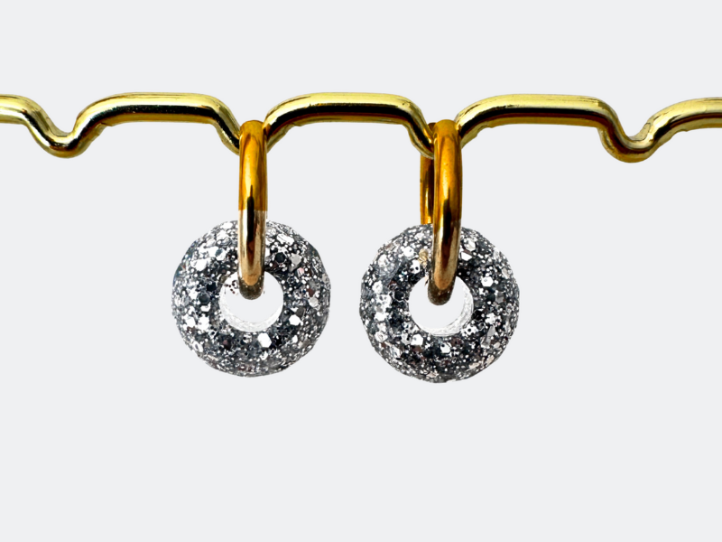 Boucles d'oreilles Boules Pailletées