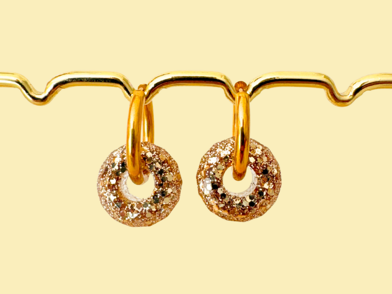 Boucles d'oreilles Boules Pailletées