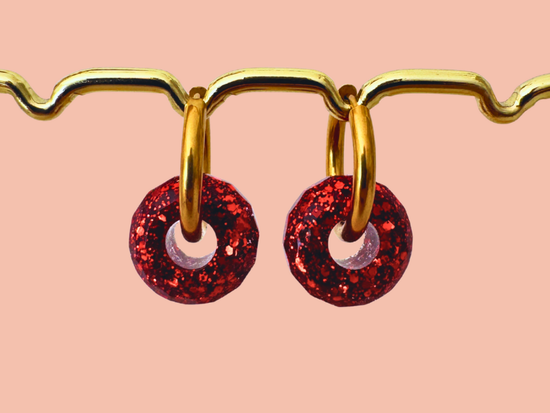 Boucles d'oreilles Boules Pailletées