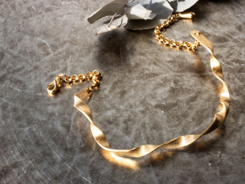 Bracelet jonc torsade