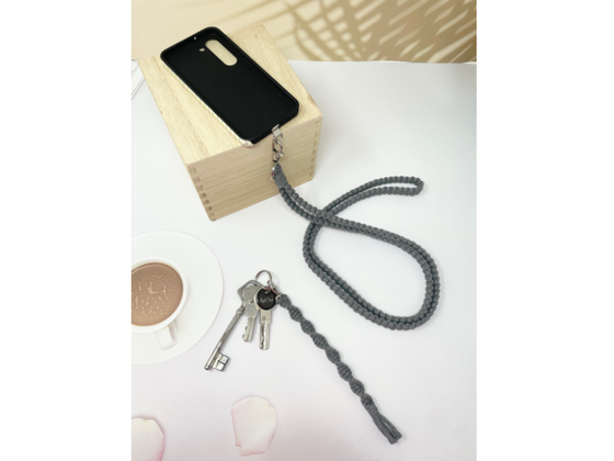 Coffret Cadeau Macramé – Cordon de Téléphone & Porte-Clés