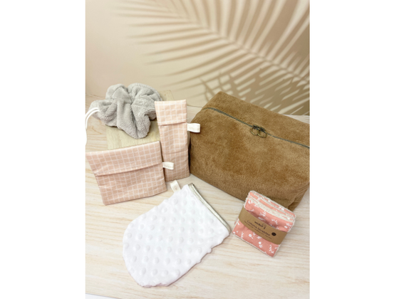 Grand coffret Beauté Zéro Déchet – Trousse de Toilette & Accessoires Lavables