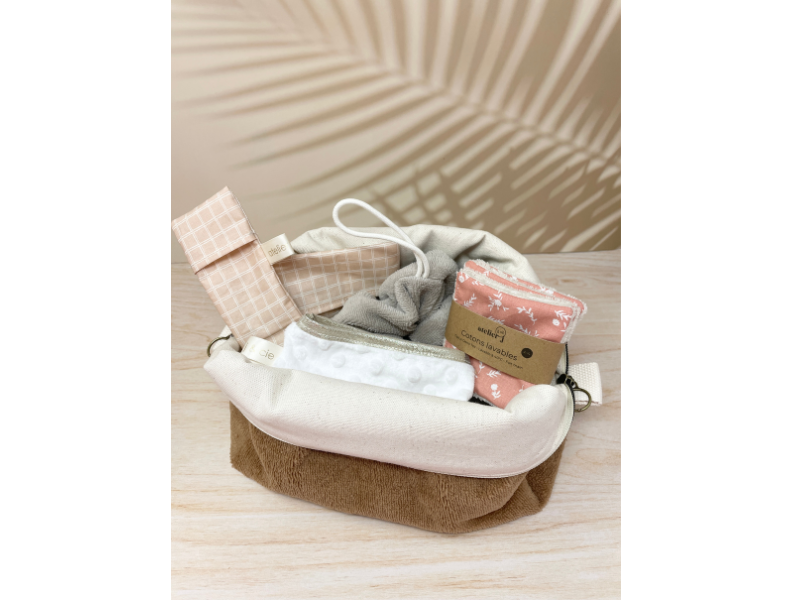 Grand coffret Beauté Zéro Déchet – Trousse de Toilette & Accessoires Lavables