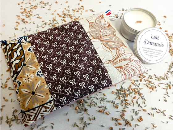 Duo bouillotte au noyaux de cerise et bougie végétale