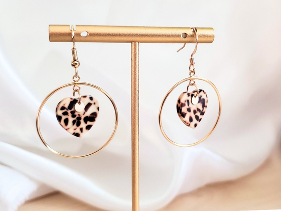 Boucles d'oreilles Léopard