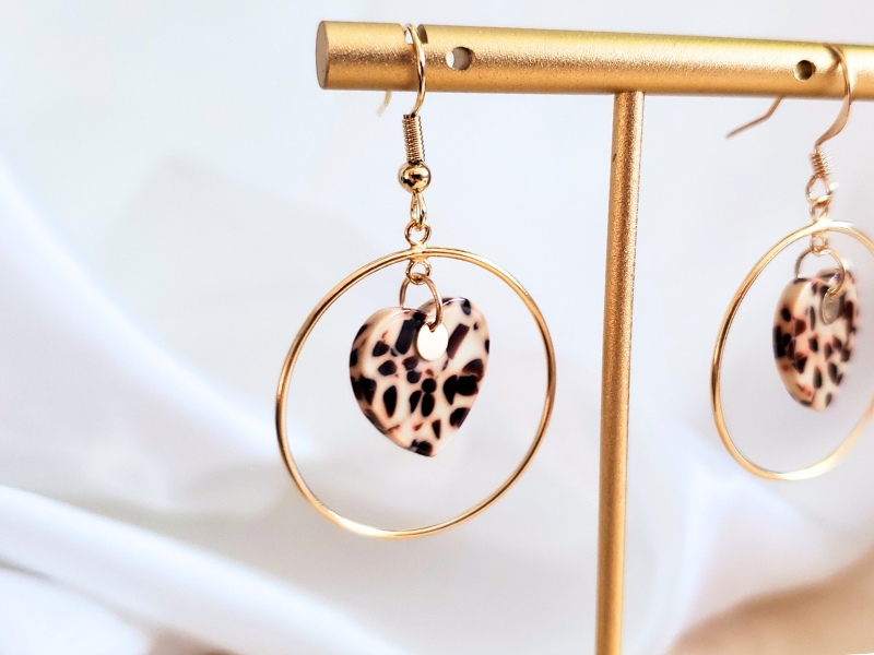 Boucles d'oreilles Léopard