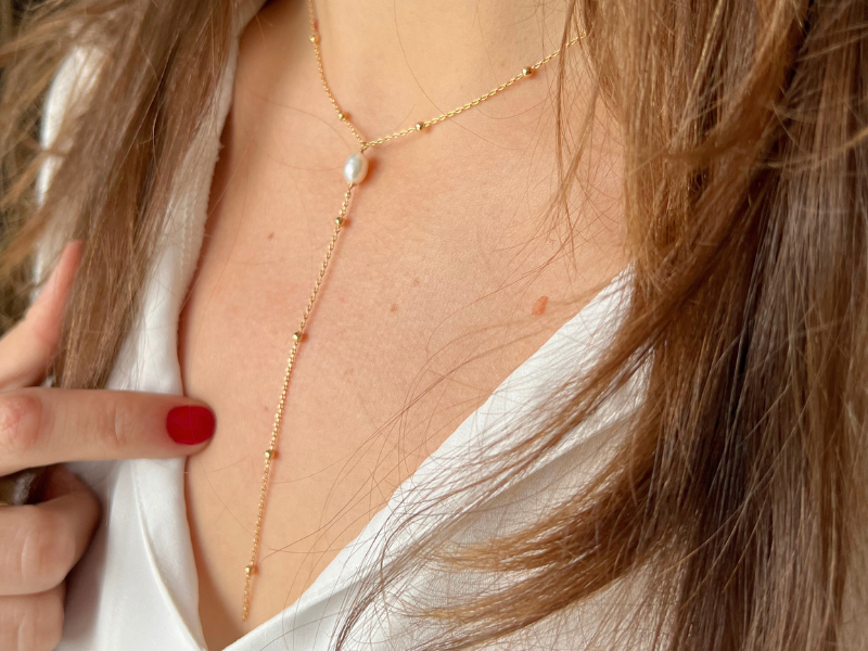 COLLIER LE VERTIGINEUX - Perle d'eau douce