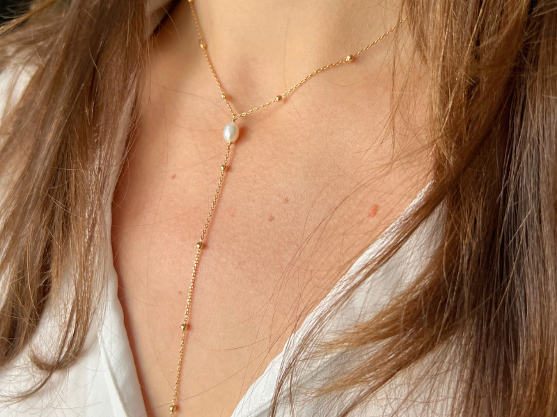 COLLIER LE VERTIGINEUX - Perle d'eau douce