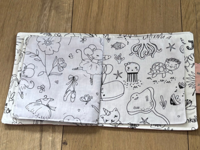 Le cahier de coloriage lavable